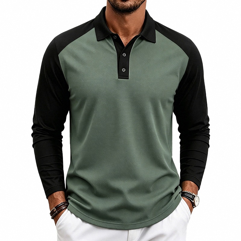 Men's Knit Short Sleeve Polo Shirt
