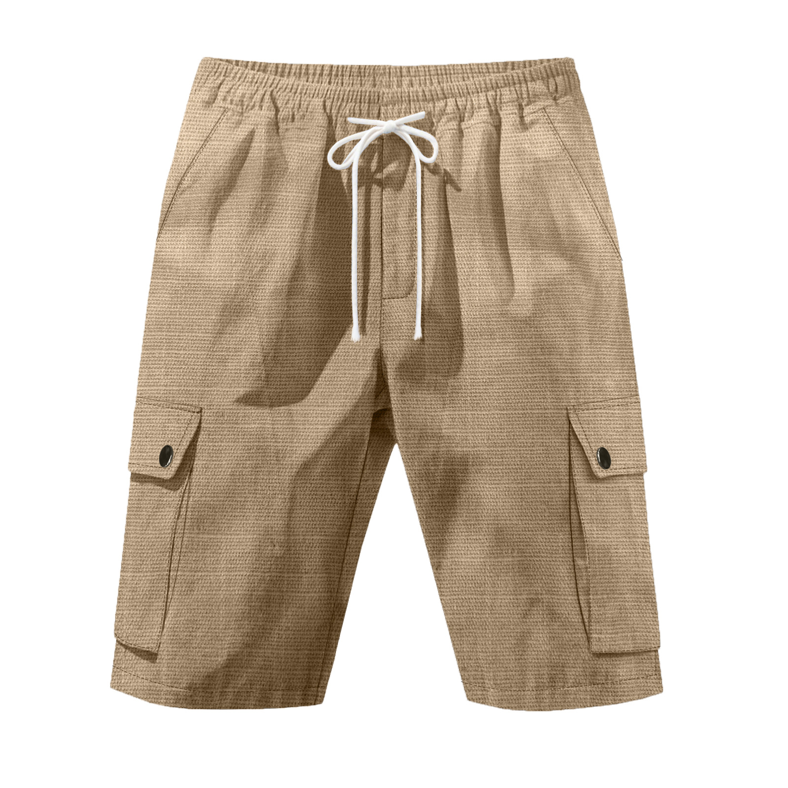 Men's Summer Linen Shorts, Casual Beach Style for Daily Wear