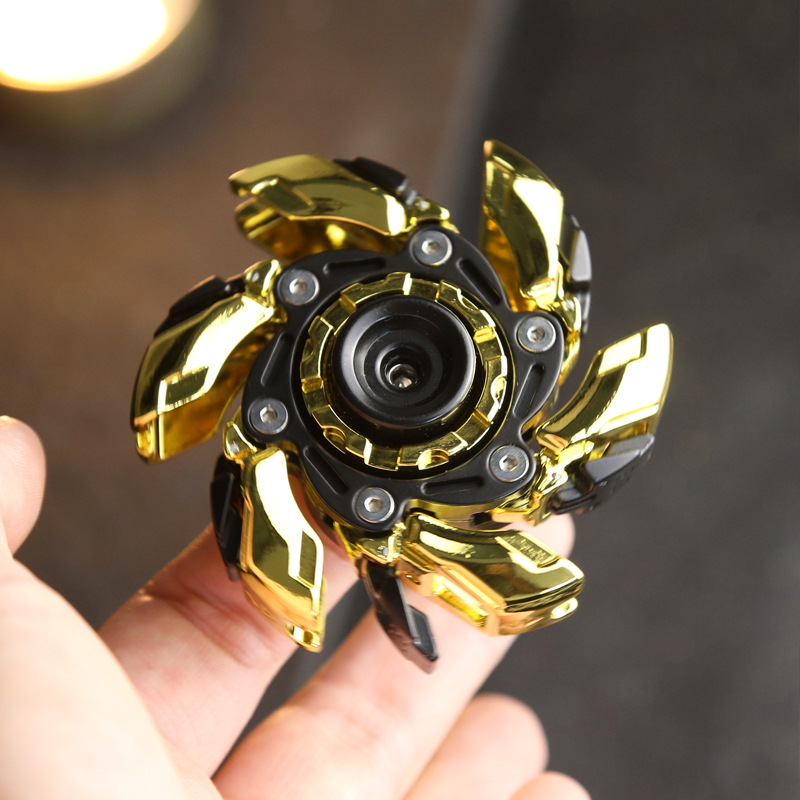 Full Gold Fingertip Gyroscope Stress Relief EDC Toy