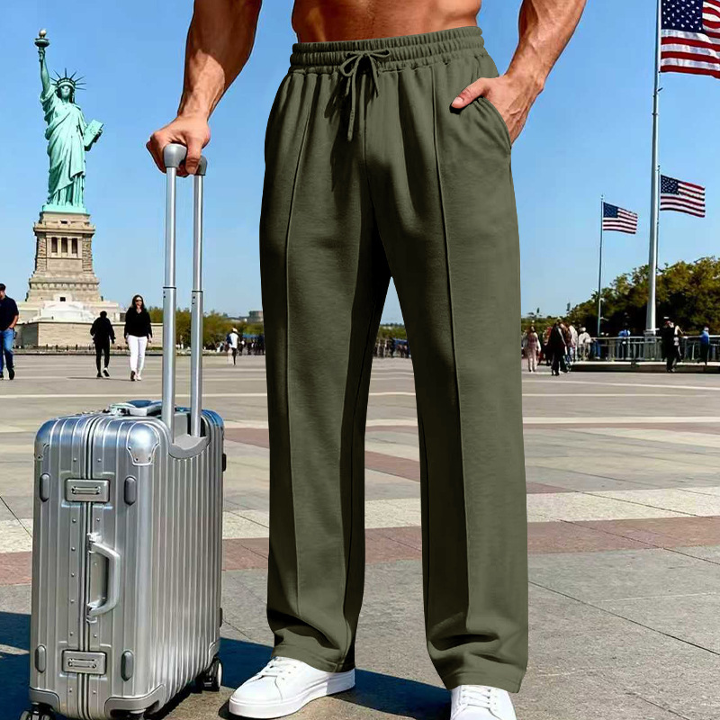 Men's Relaxed Straight-Leg Pants