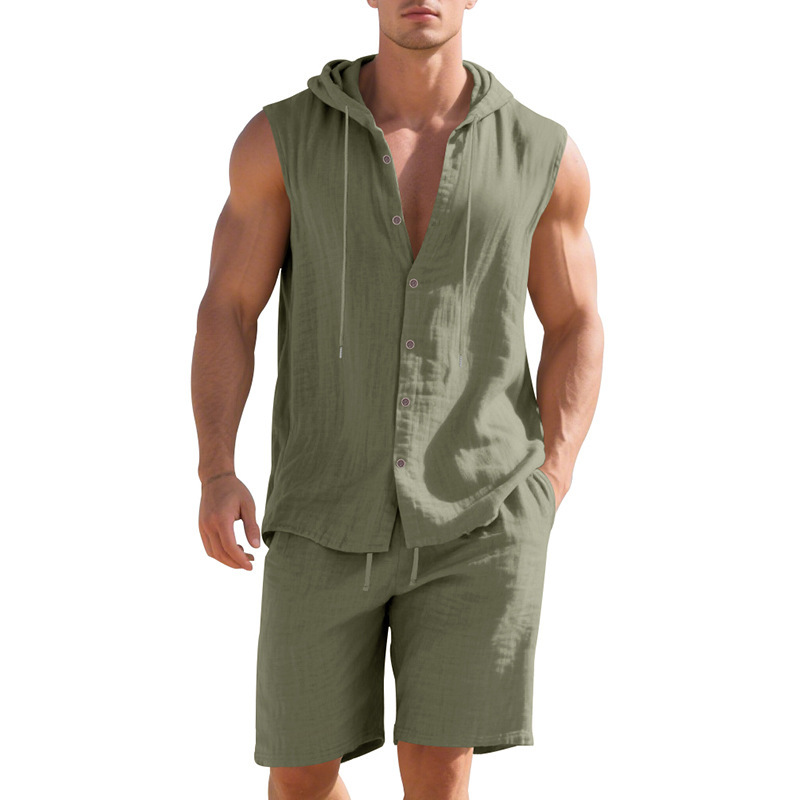 Men's Shirt & Shorts Set