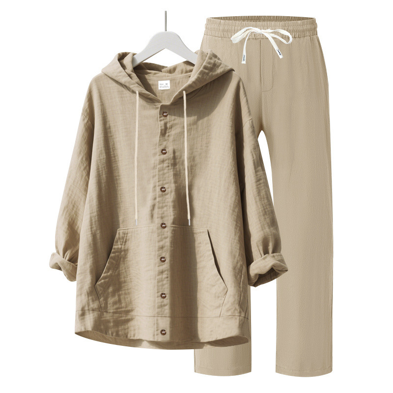 Men's Linen Shirt & Pants Set