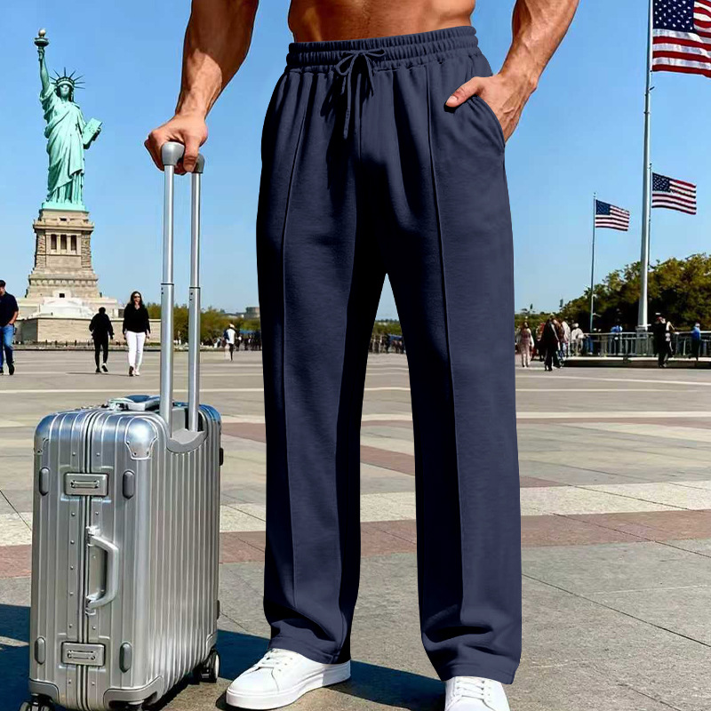 Men's Relaxed Straight-Leg Pants
