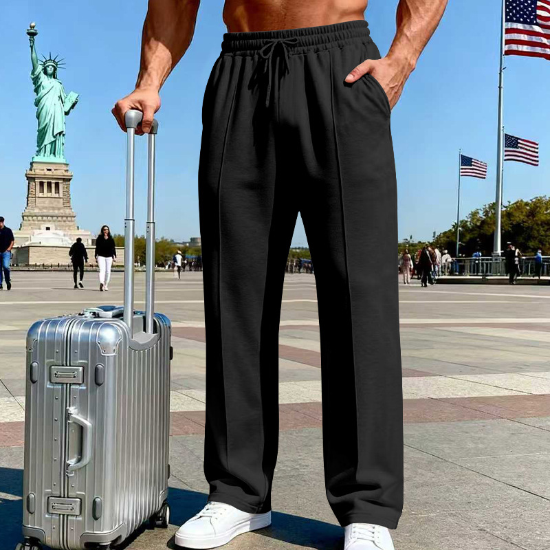 Men's Relaxed Straight-Leg Pants