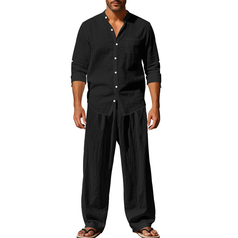 Men's Linen Shirt & Pants Set