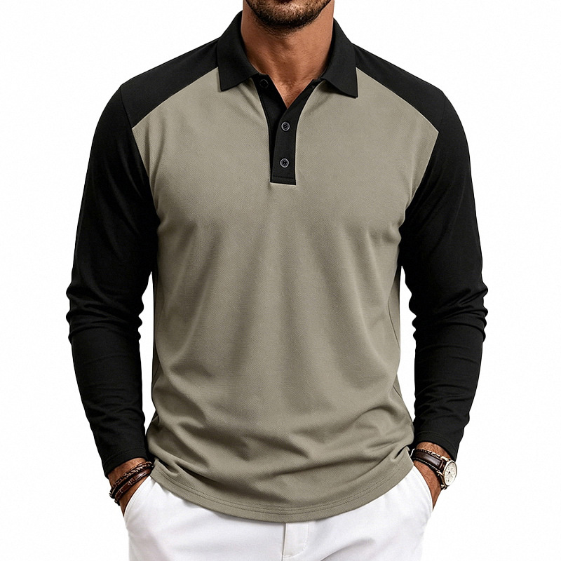 Men's Knit Short Sleeve Polo Shirt