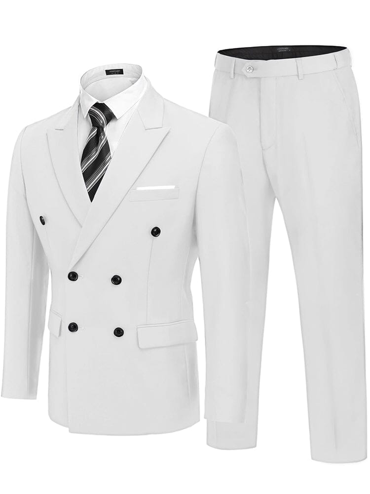 Classic Double Breasted Suit Set 