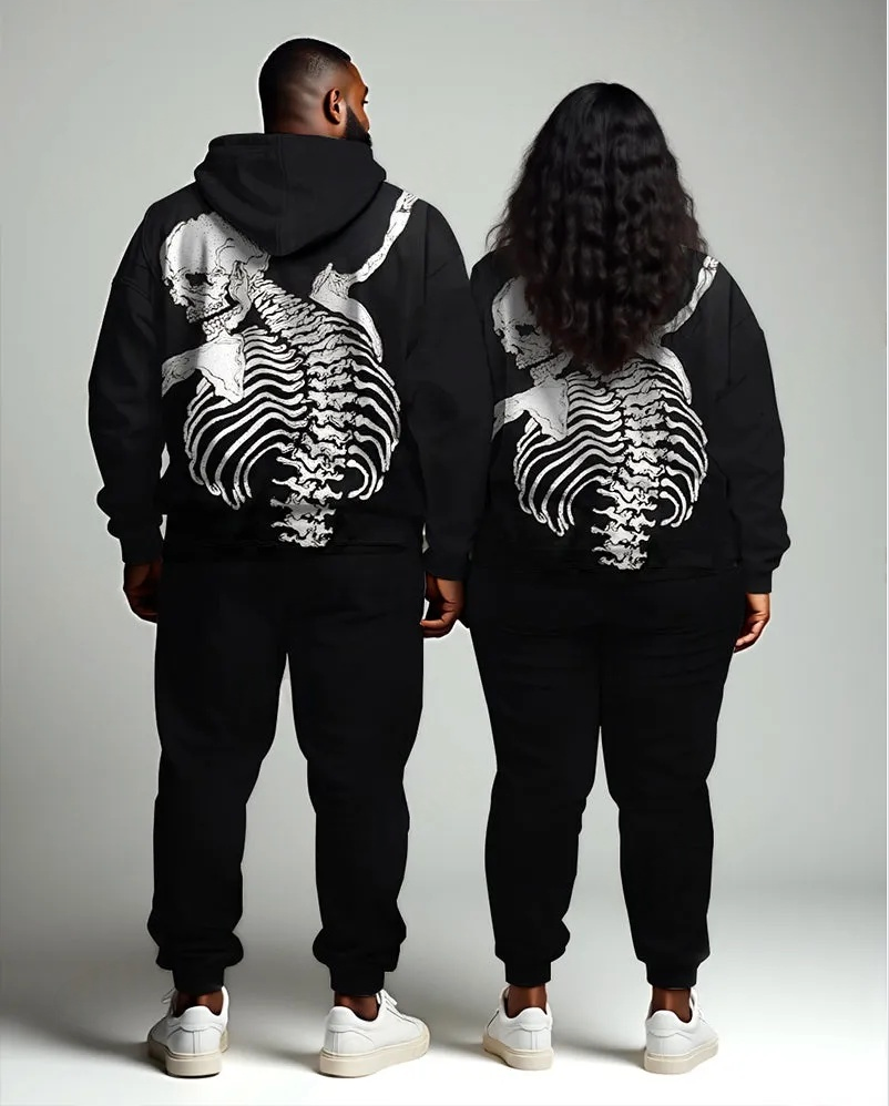 Couple Fashion "Hold You From Behind" Hoodie Set