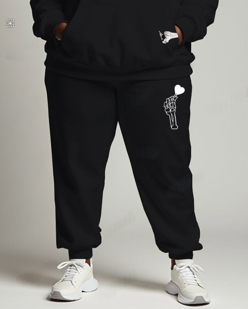 Couple Fashion "Hold You From Behind" Hoodie Set