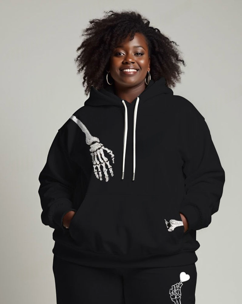 Couple Fashion "Hold You From Behind" Hoodie Set