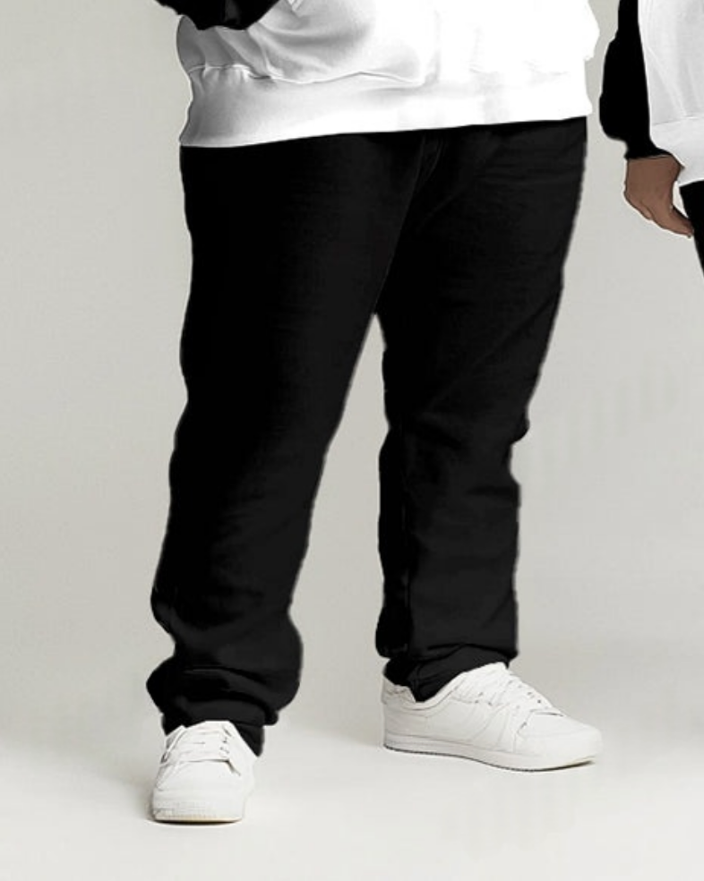 Couple Fashion Casual Big & Tall Robot Lover Printed Hoodie Set