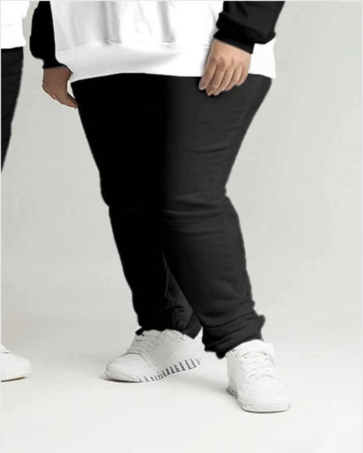 Couple Fashion Casual Big & Tall Robot Lover Printed Hoodie Set