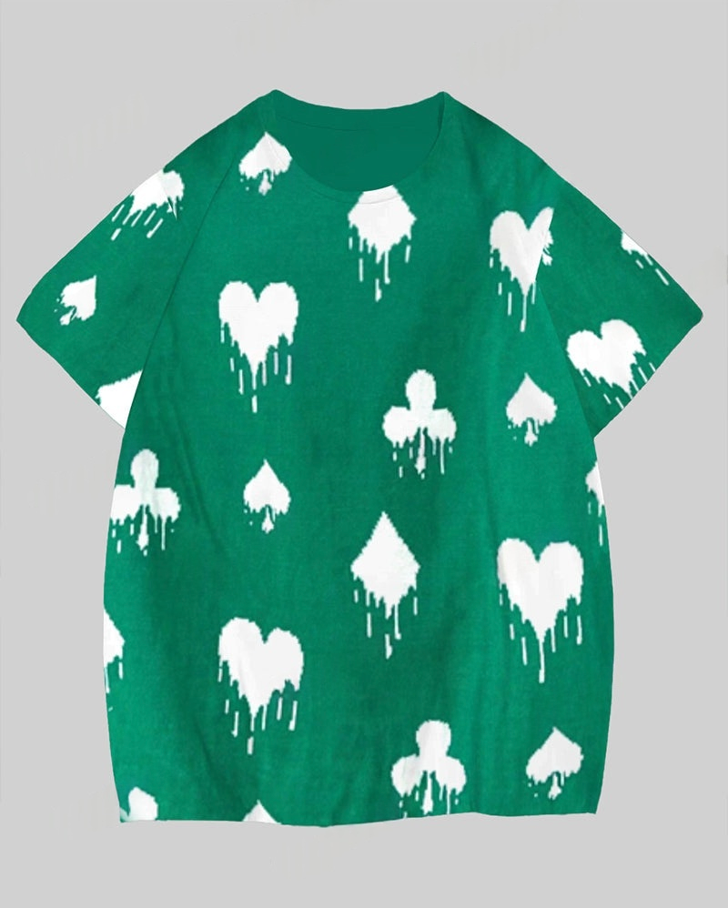 Couple's Endless Love T-shirt Trousers Suit Large Size