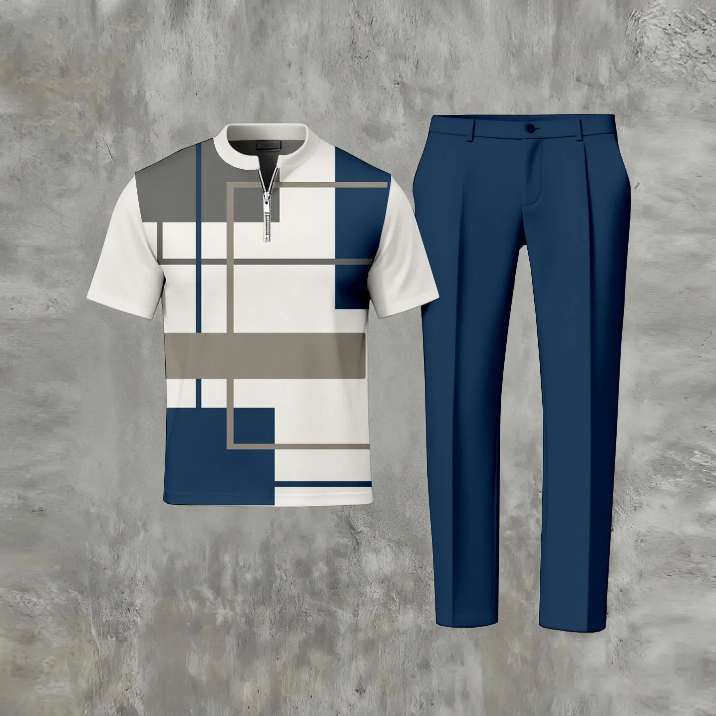 Short Sleeved Trousers Two-Piece Sets