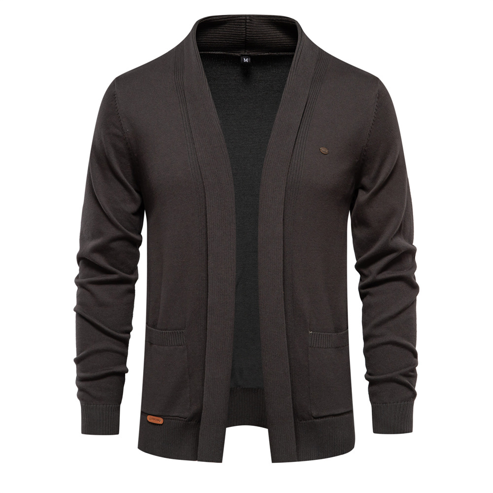 Men's V-Neck Knitted Jacket