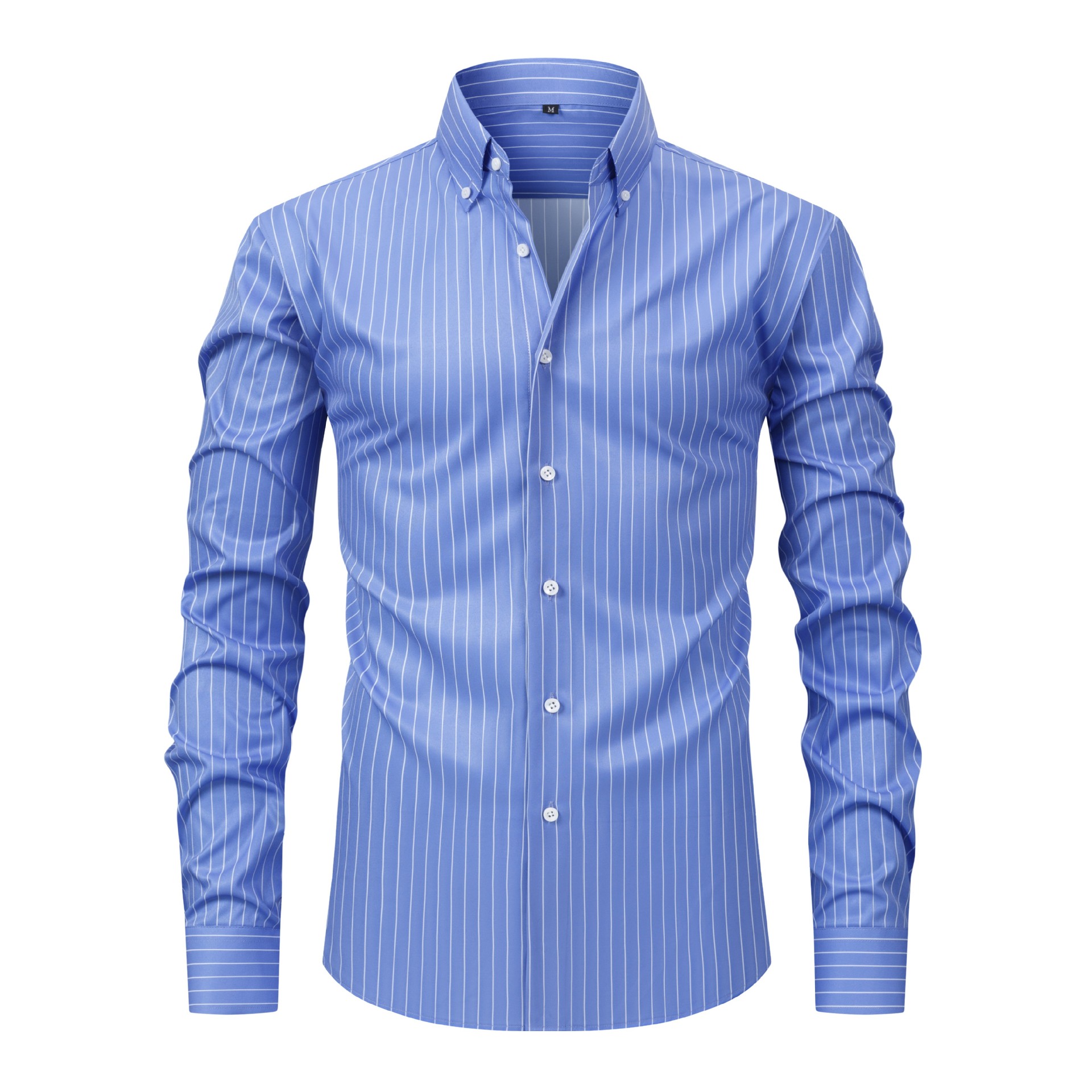 Men's Striped Printed Daily Business Long Sleeves Blouses&Shirts Tops