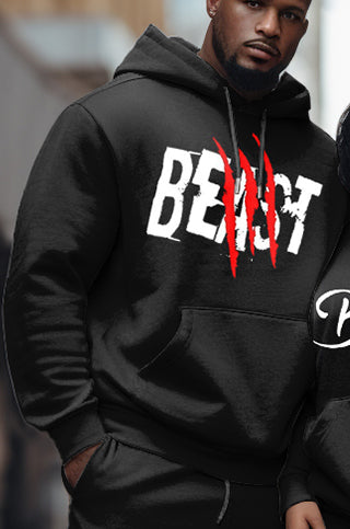 Couple Big and Tall Casual Couple Outfits For Couples Beauty Graffiti Hoodie Set