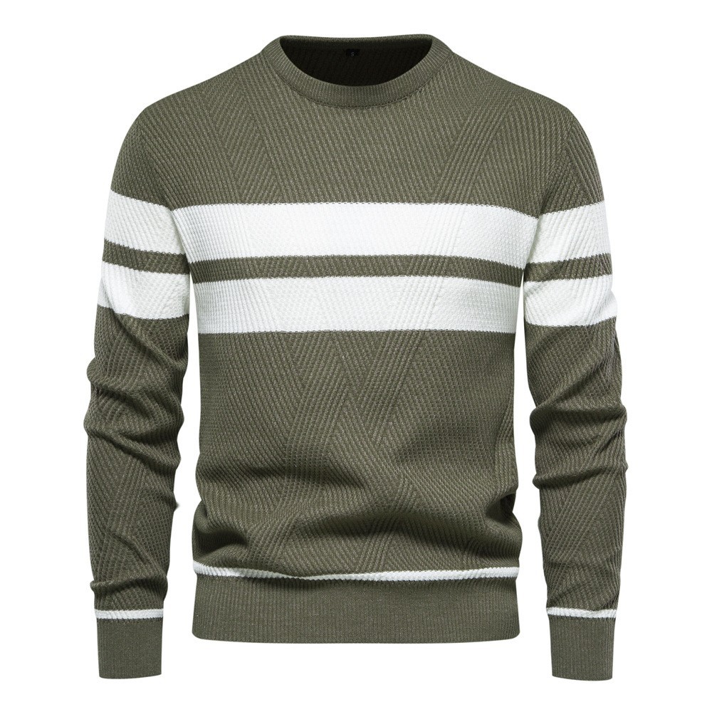 Men's Striped Long Sleeves Sweater