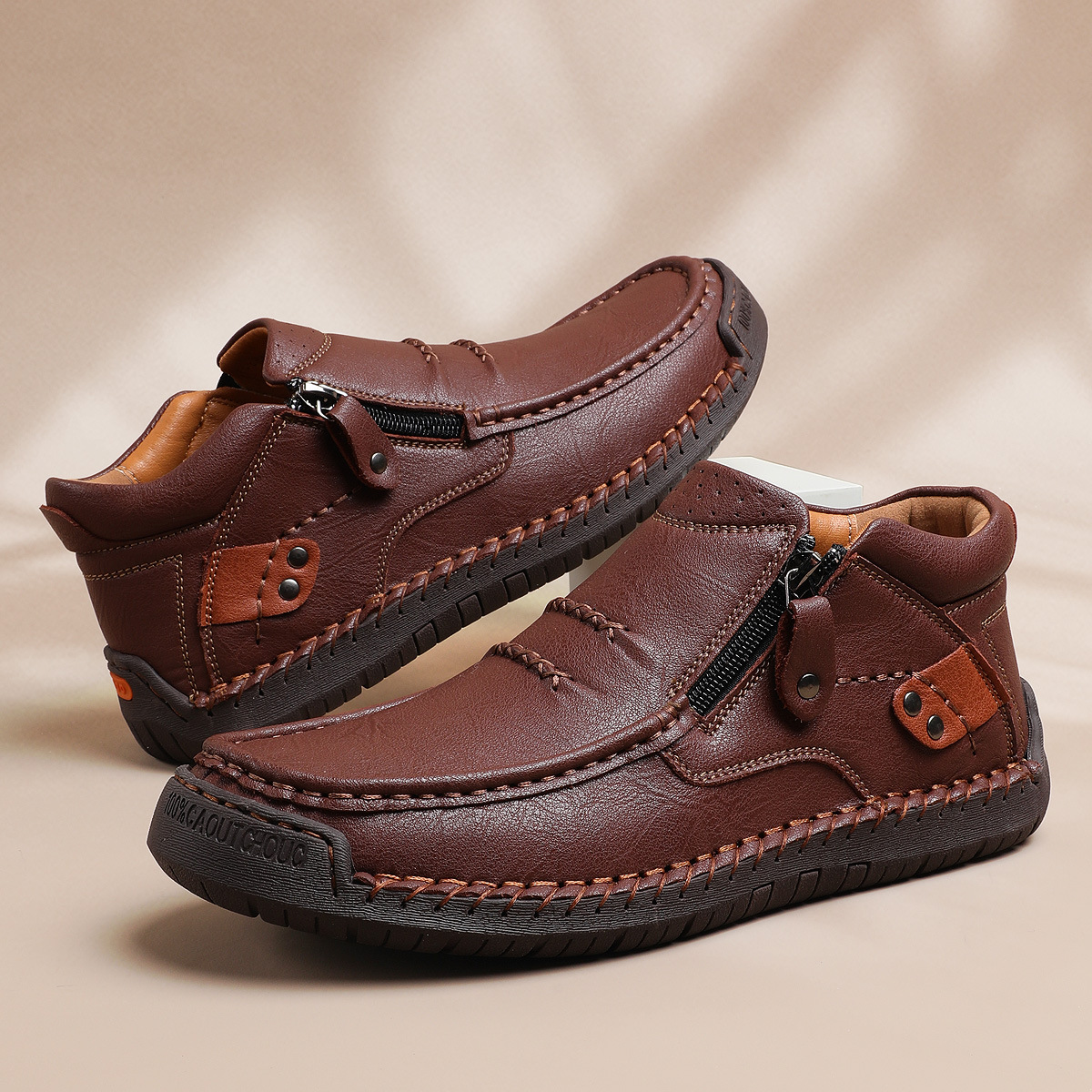 Men's Hight-Top Martin Shoes Octopus Casual Shoes