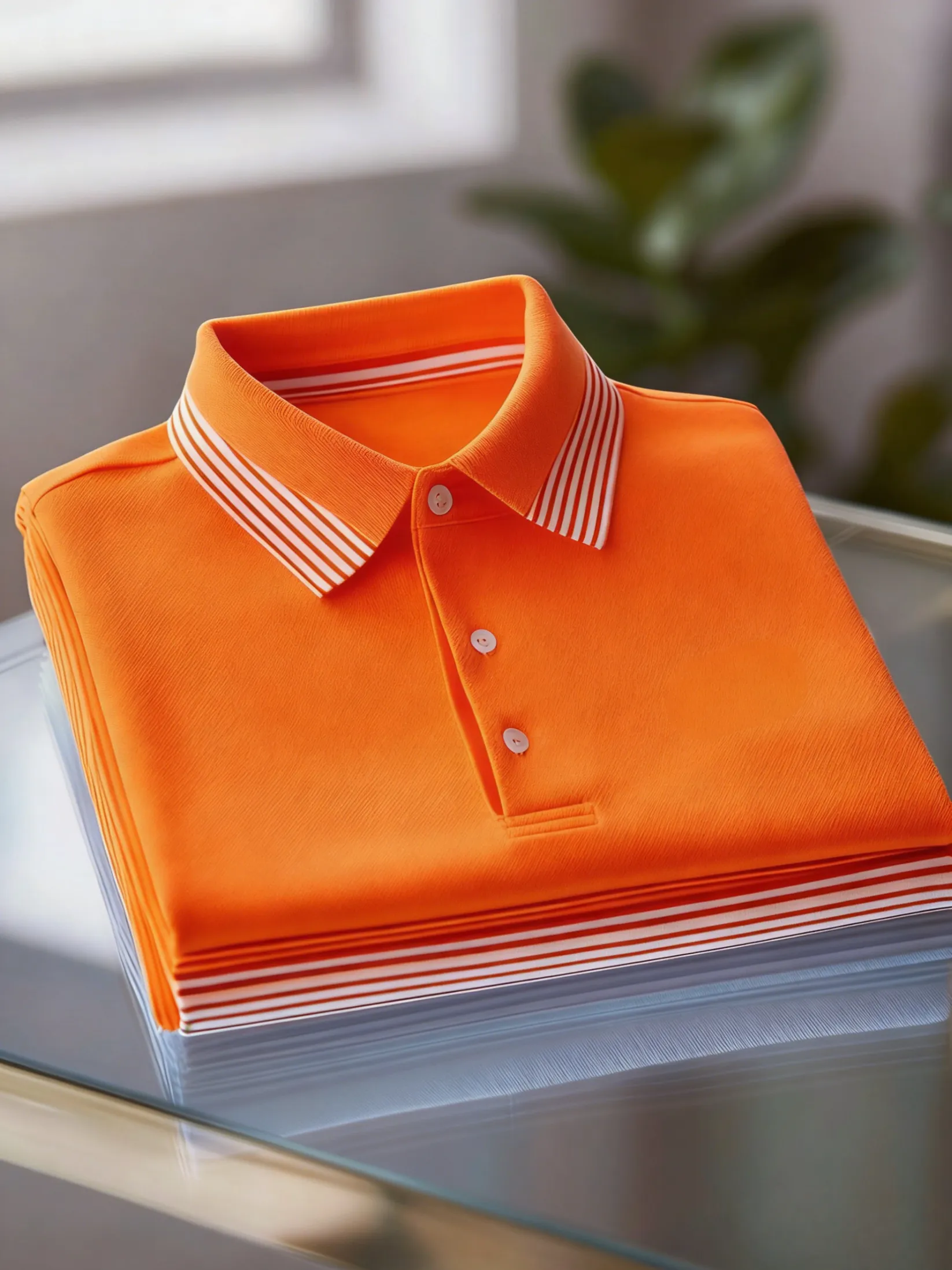 Men's Business Casual Button Short Sleeve Polo Shirt