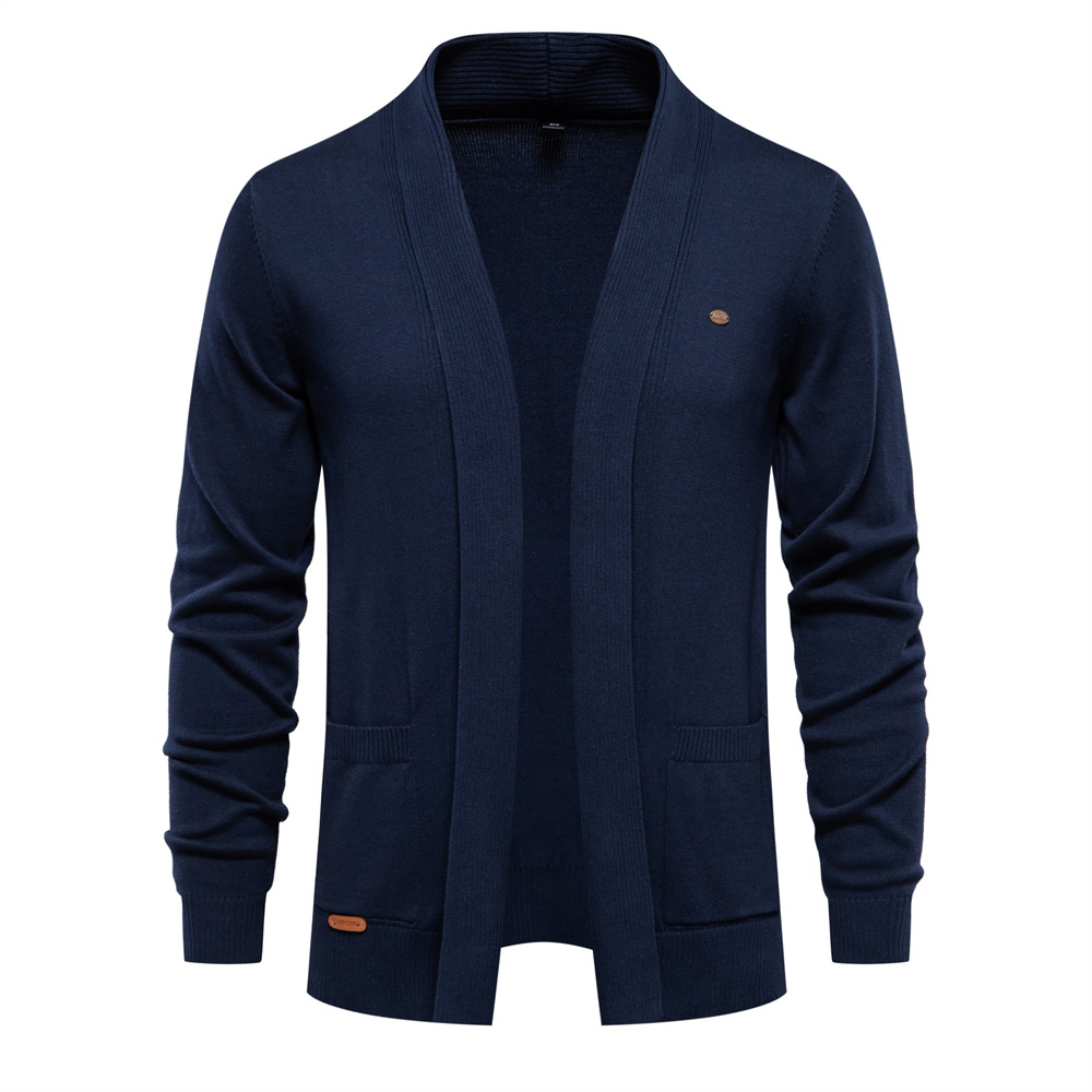 Men's V-Neck Knitted Jacket
