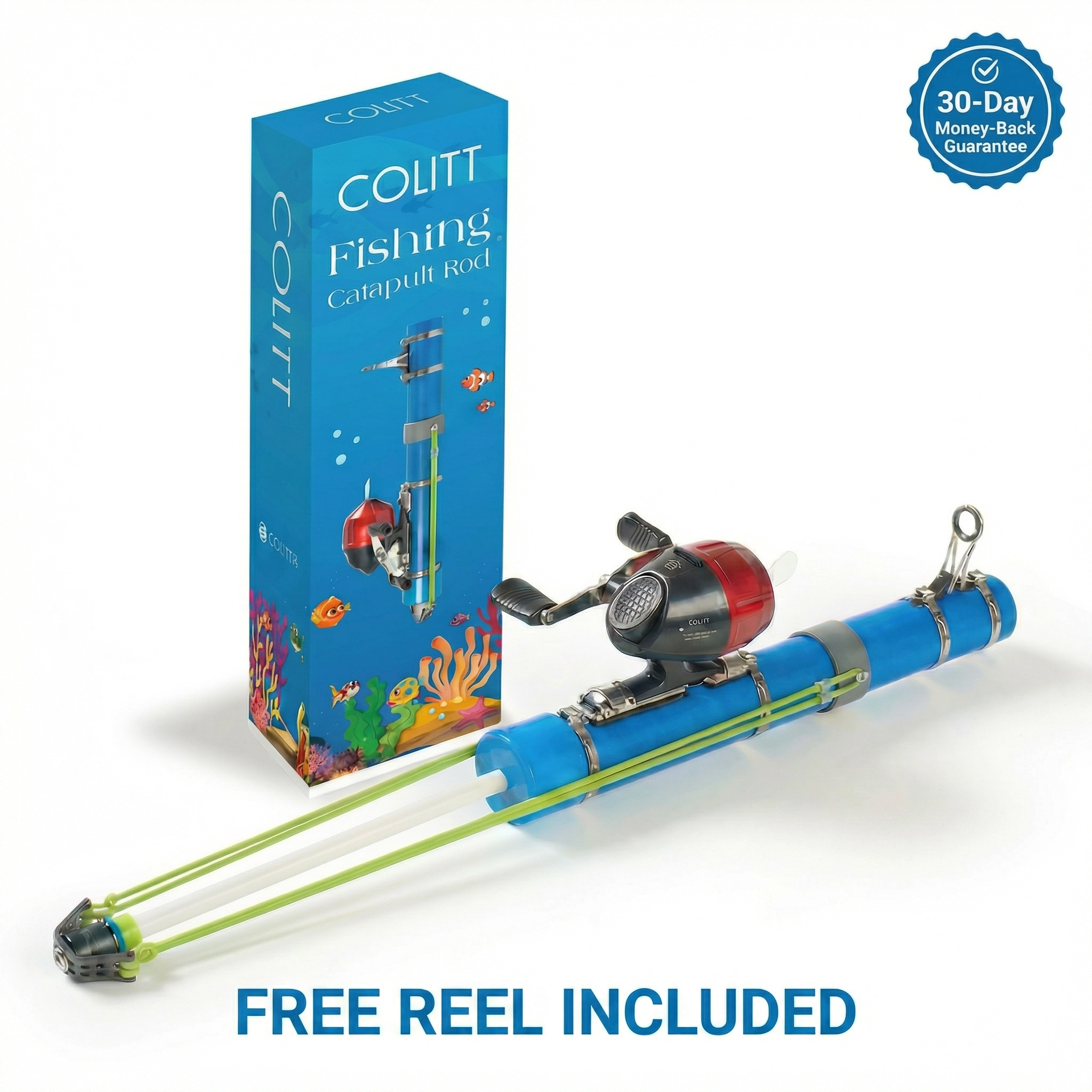 Catapult fishing rod + reel kit