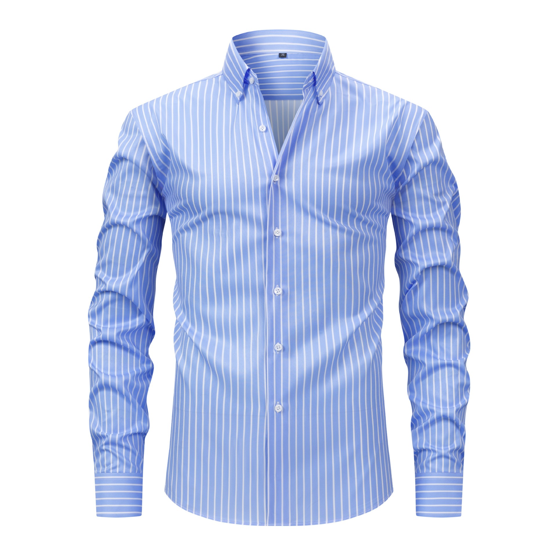 Men's Striped Printed Daily Business Long Sleeves Blouses&Shirts Tops