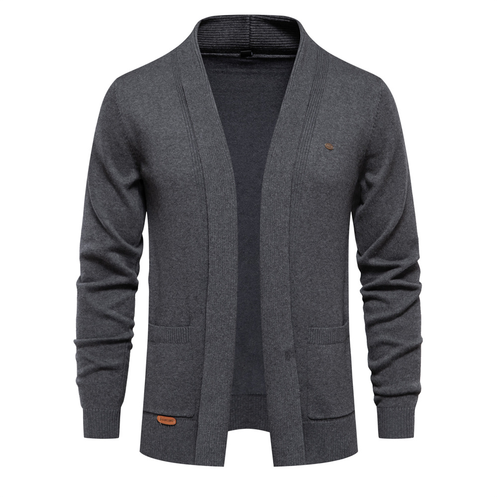 Men's V-Neck Knitted Jacket