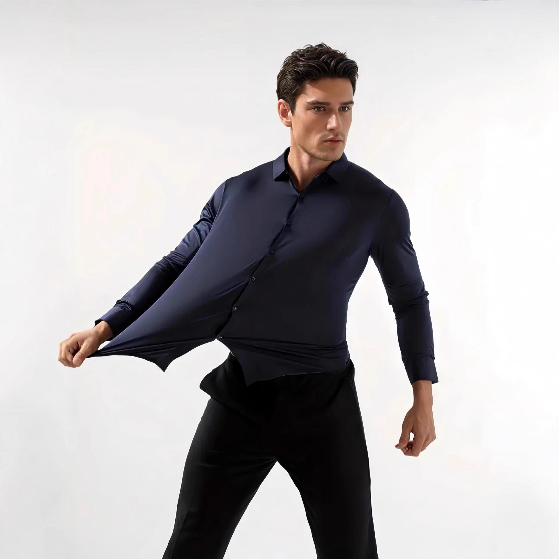Men's Daily Business Long Sleeves Blouses&Shirts Tops