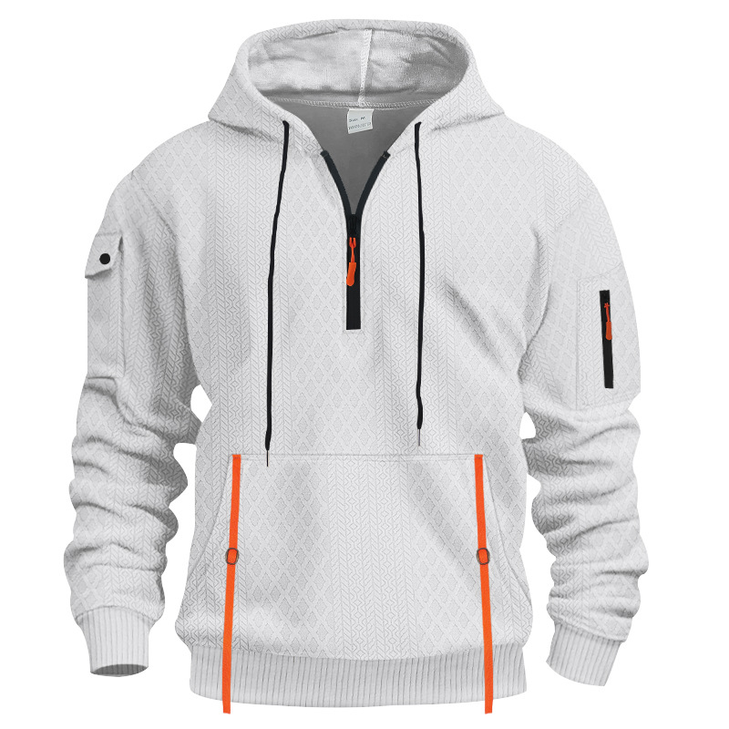 Men's Casual Long Sleeved Pocket Hoodied