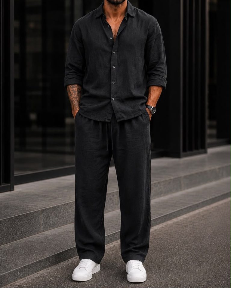 Textured Summer Set – Black 