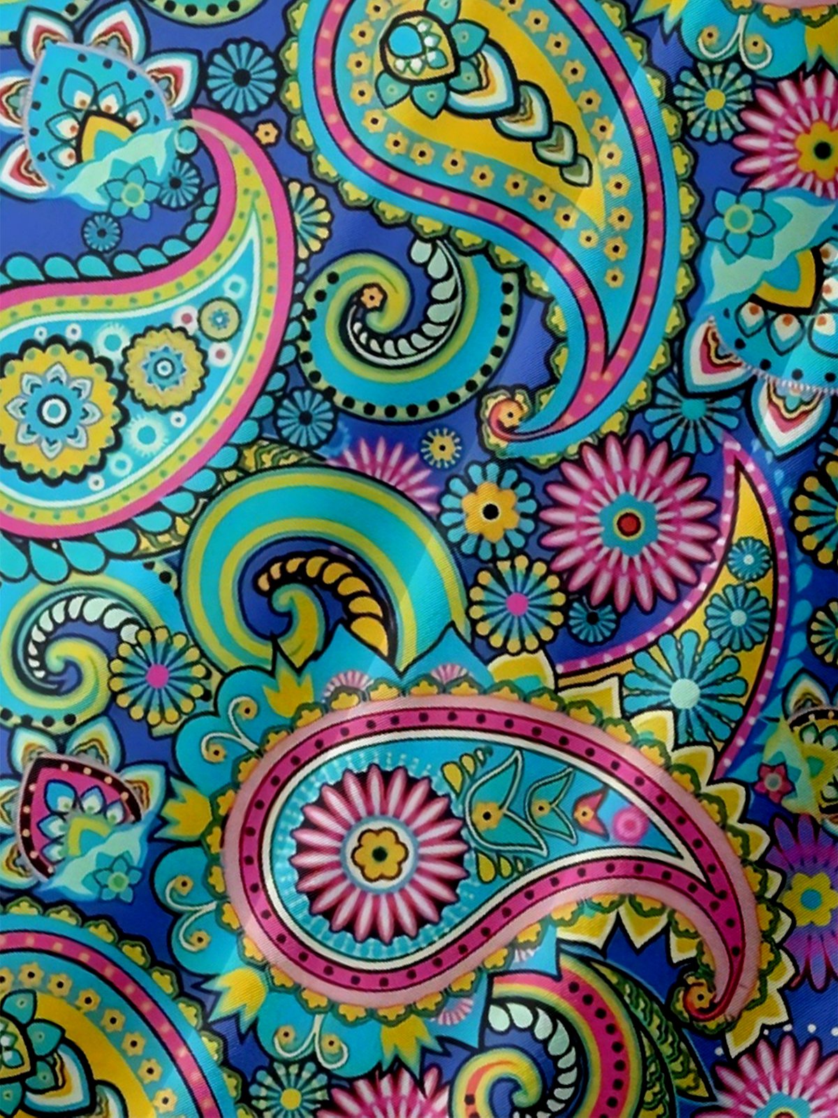 Moisture Wicking Paisley Chest Pocket Hawaiian Shirt