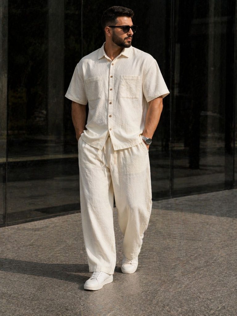 Linen Set – Off White - Urban Boutique