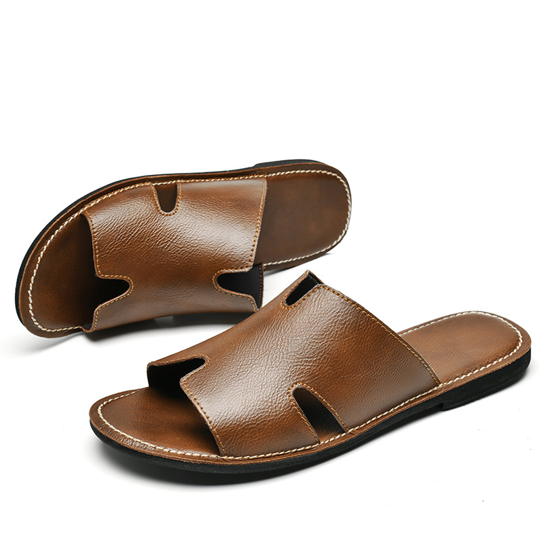 Men's Leather Slippers