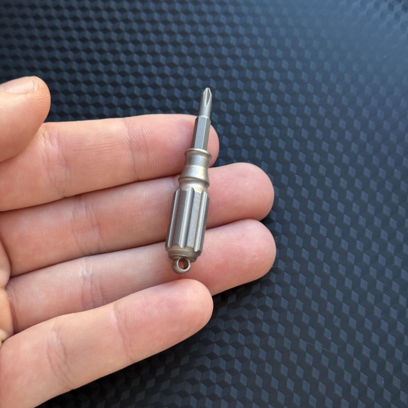 Titanium Mini Screwdriver Pocket Tool, EDC Titanium, Multi tool, Pocket Gear, Keychain, Fidget