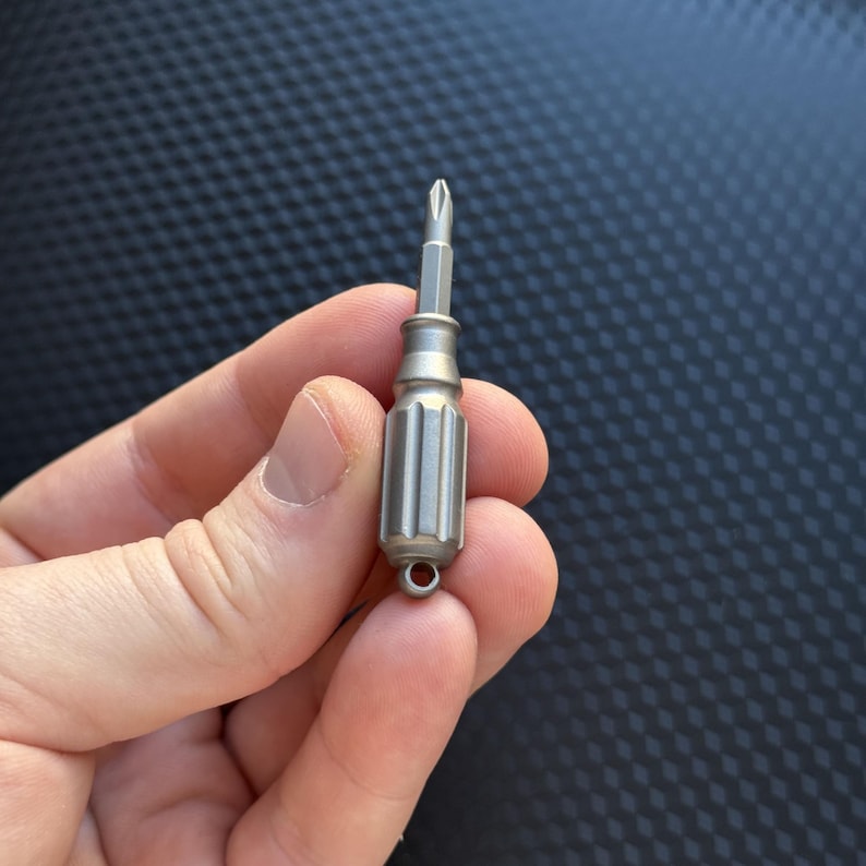 Titanium Mini Screwdriver Pocket Tool, EDC Titanium, Multi tool, Pocket Gear, Keychain, Fidget