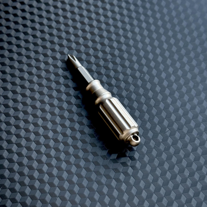 Titanium Mini Screwdriver Pocket Tool, EDC Titanium, Multi tool, Pocket Gear, Keychain, Fidget