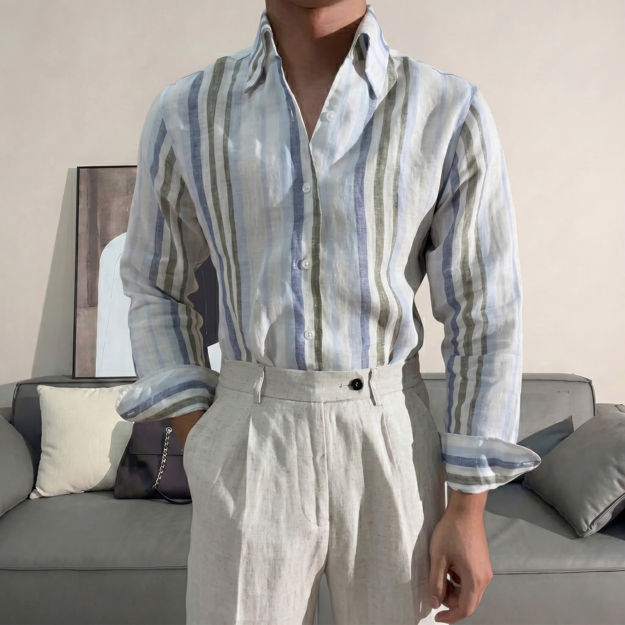 Linen Monterey Shirt Set
