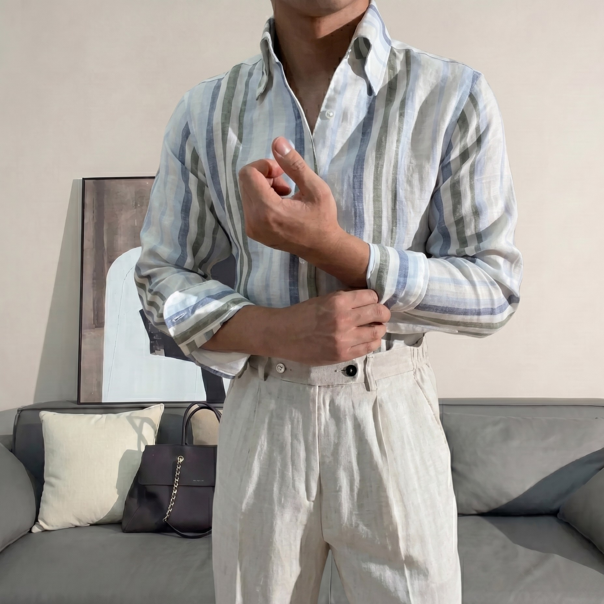 Linen Monterey Shirt Set