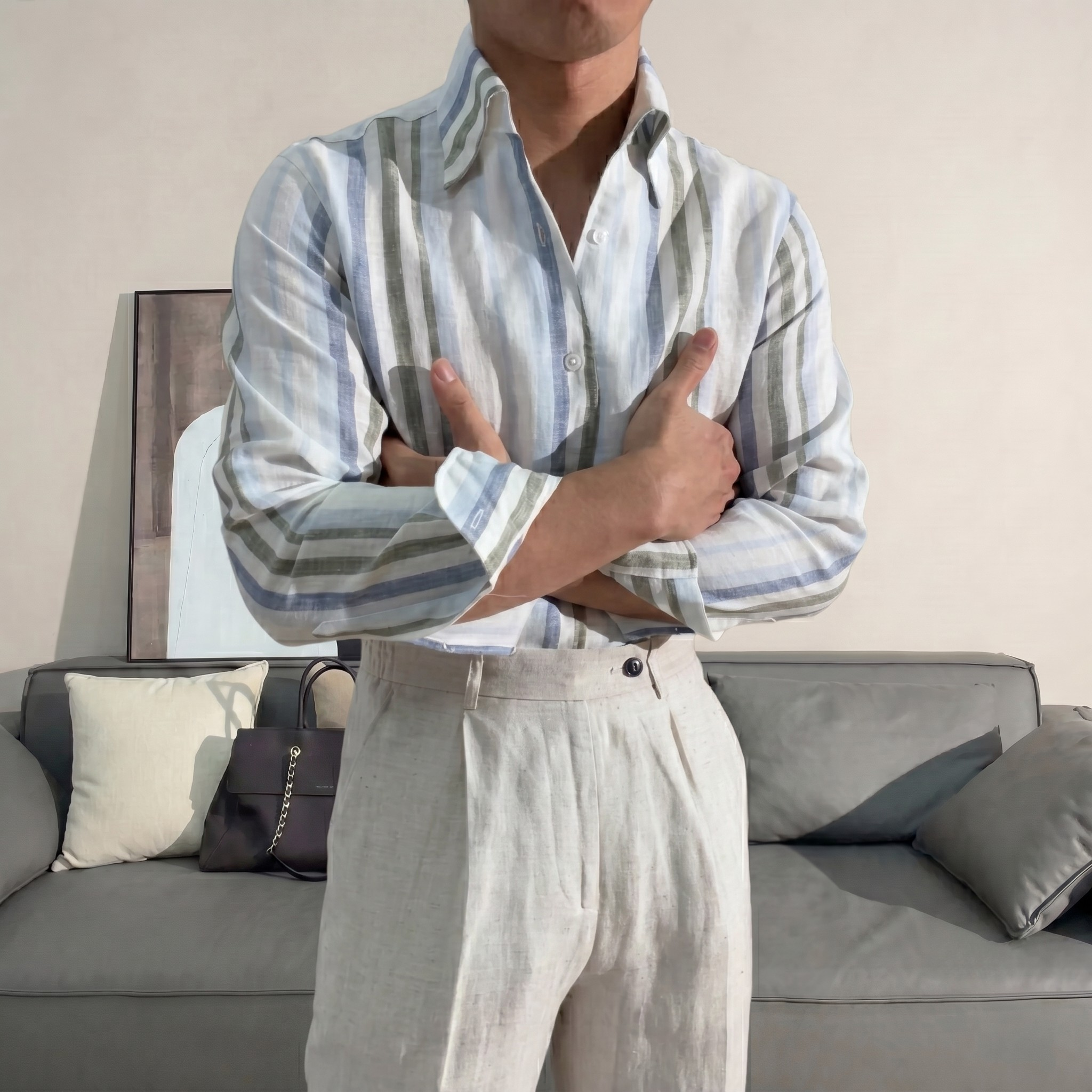 Linen Monterey Shirt Set