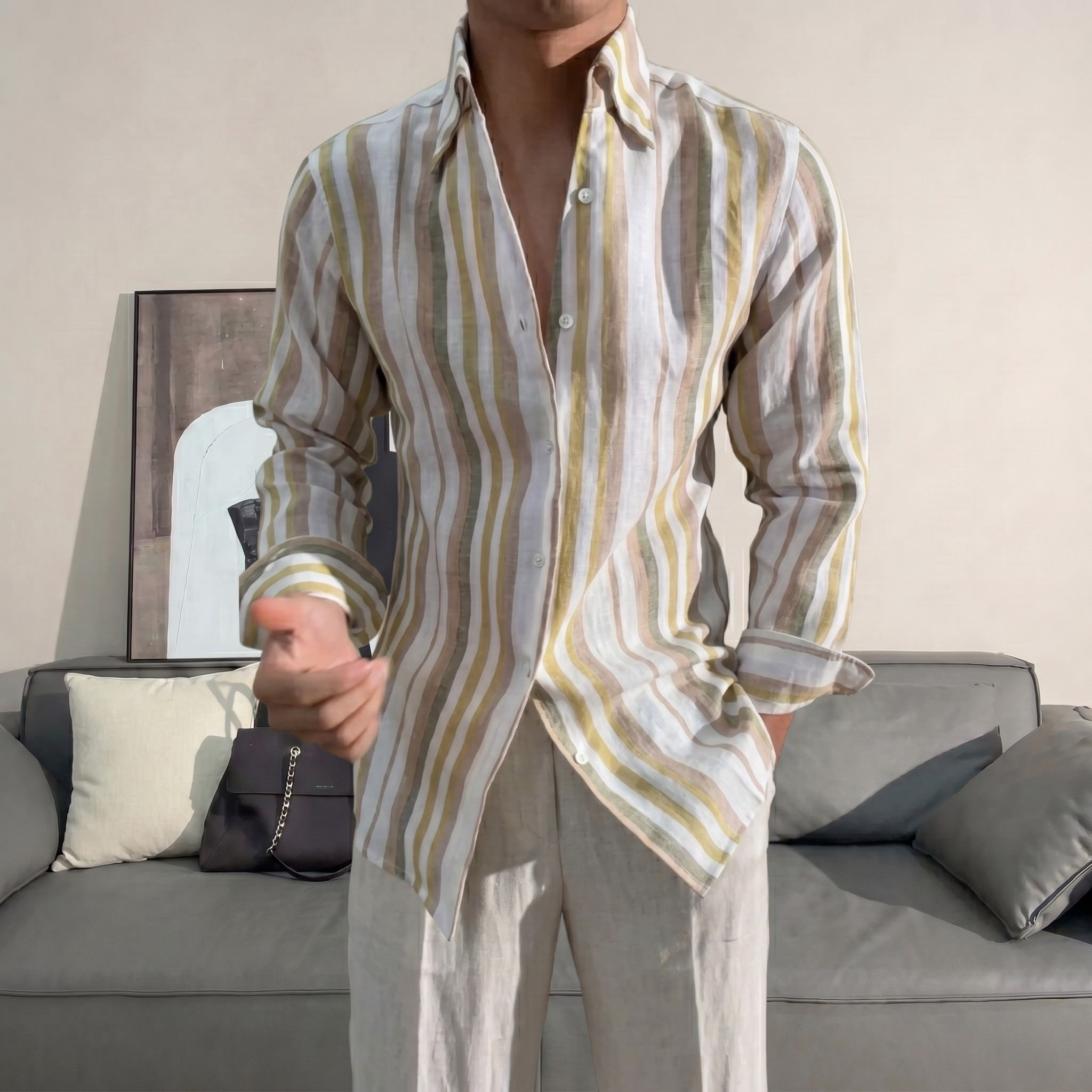 Linen Monterey Shirt Set