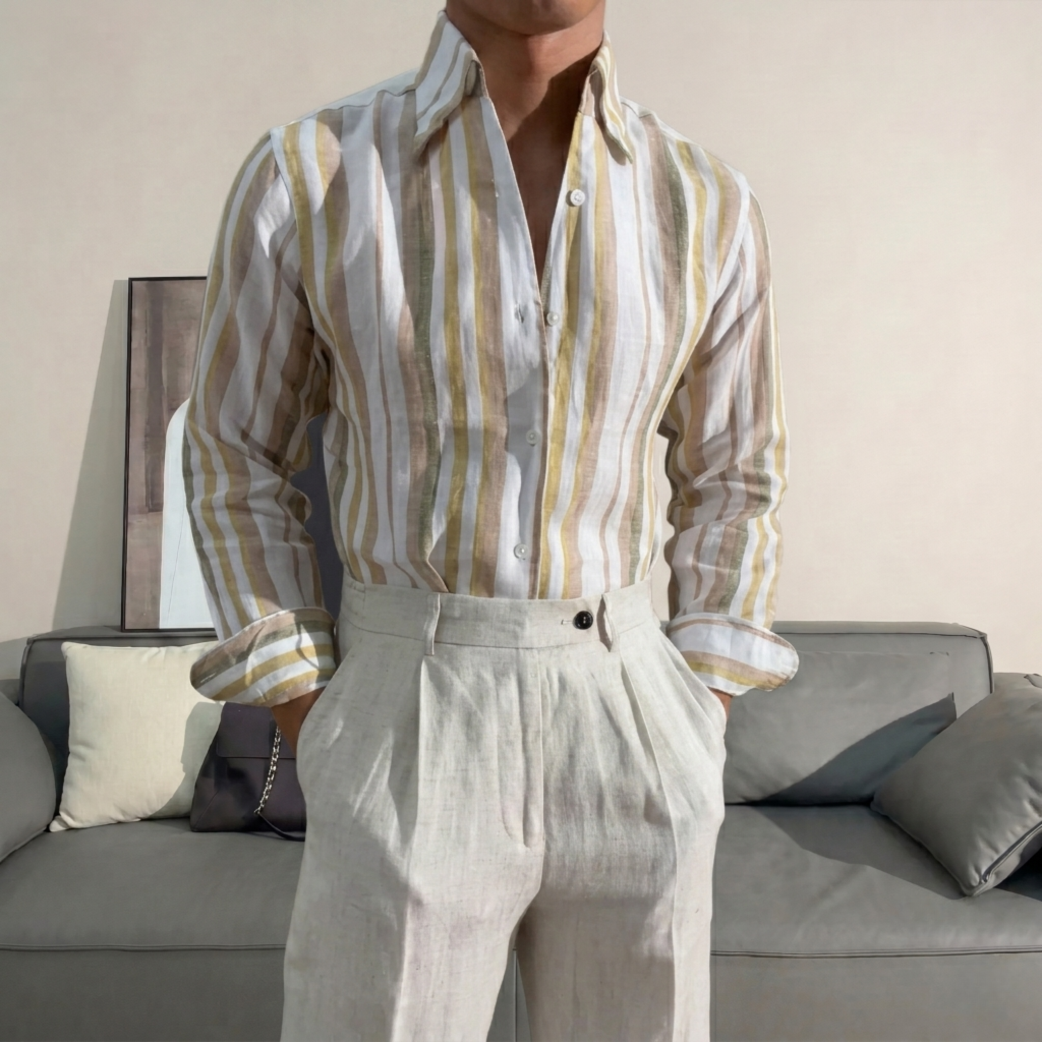 Linen Monterey Shirt Set