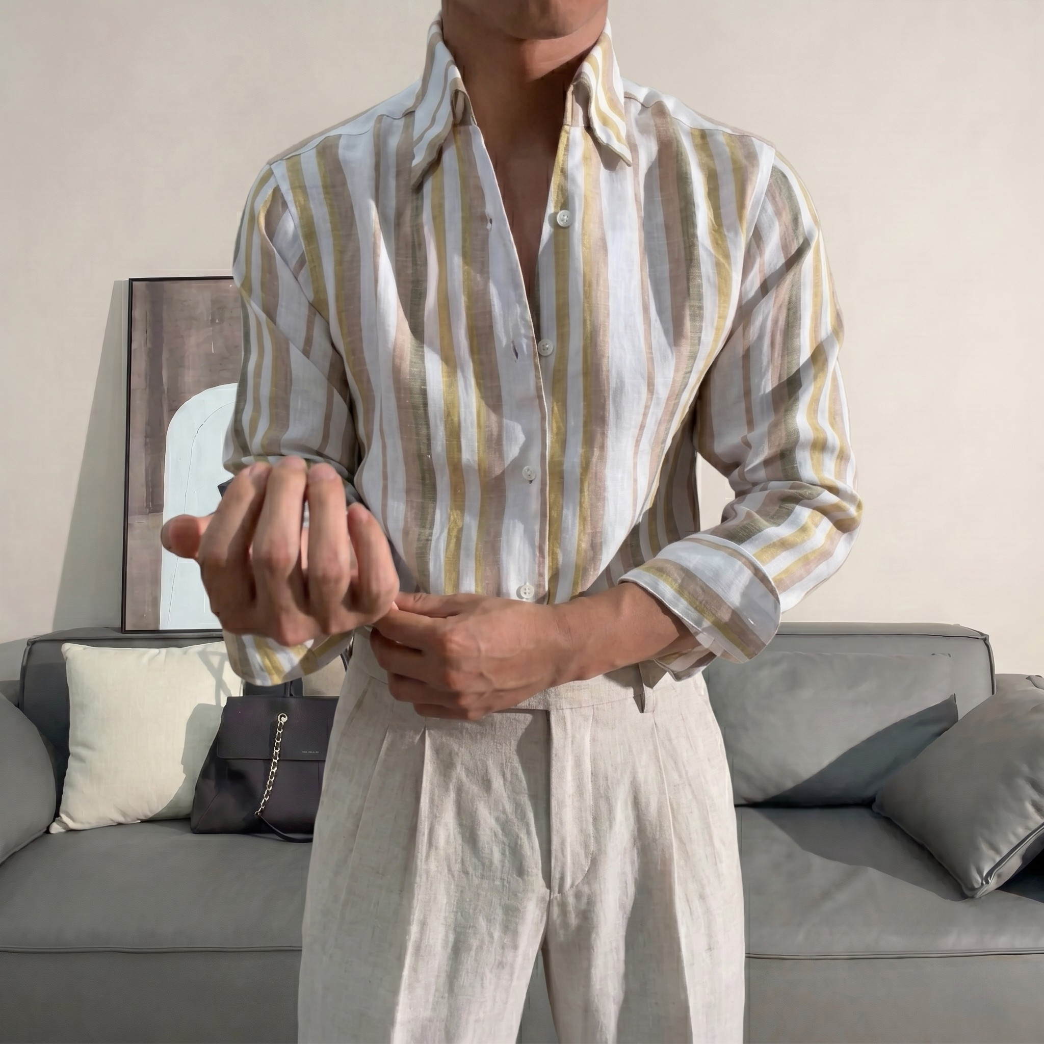 Linen Monterey Shirt Set