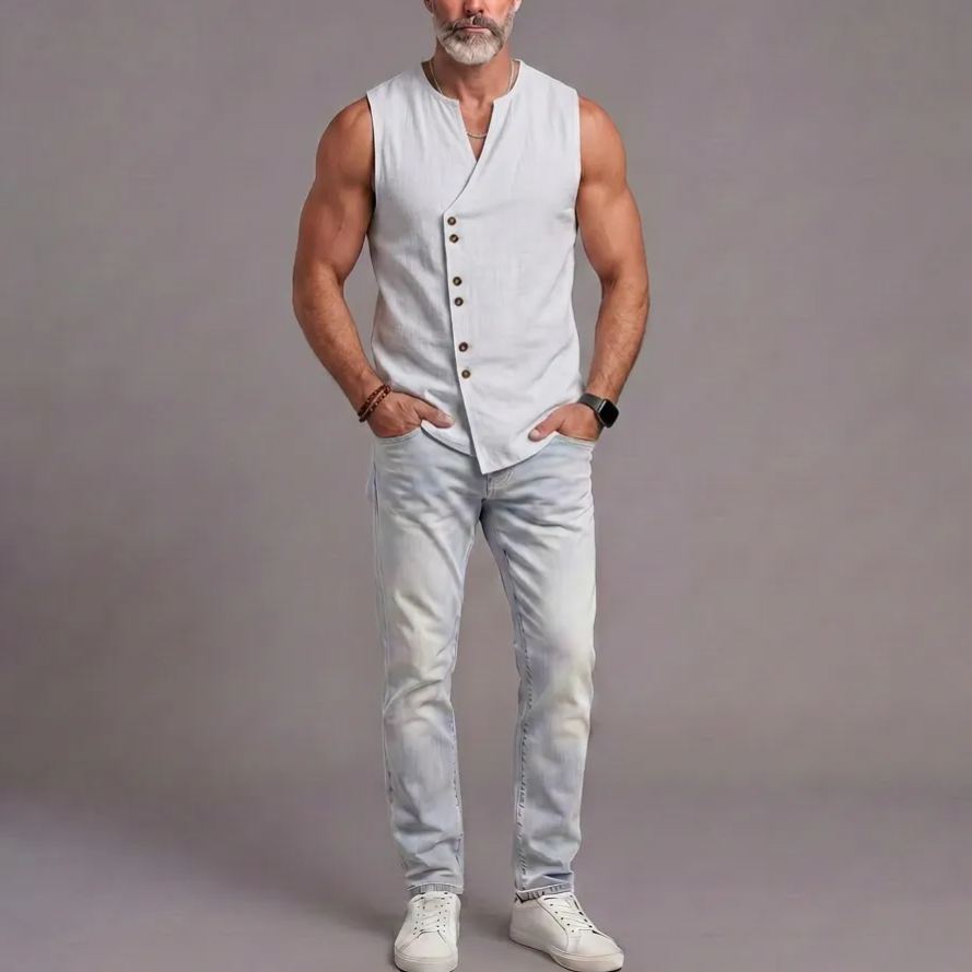 Solid Color Casual Sports Sleeveless Vest Shirt Top