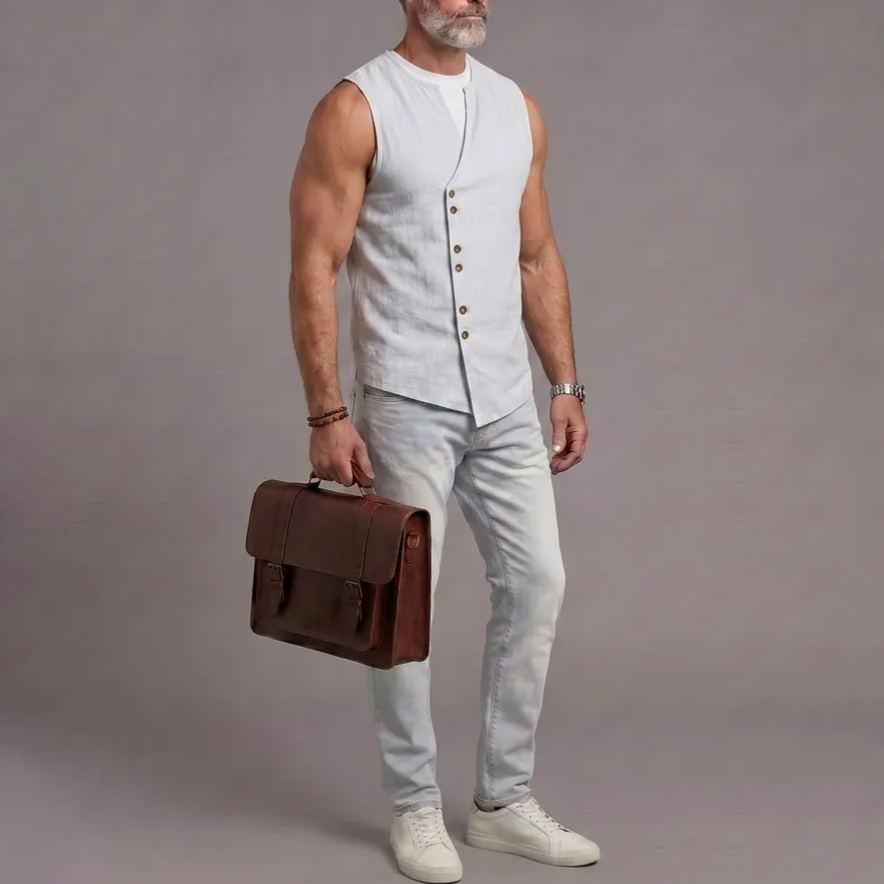 Solid Color Casual Sports Sleeveless Vest Shirt Top