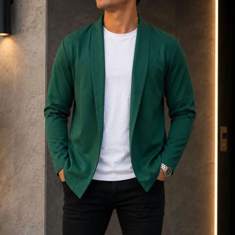 Men's Casual Jacket and Pants Two-Piece Set