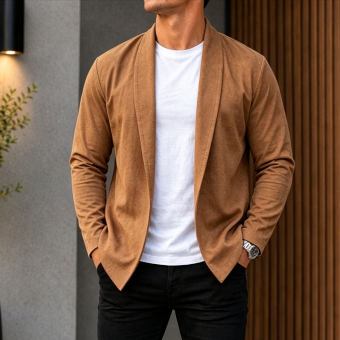 Men's Casual Jacket and Pants Two-Piece Set
