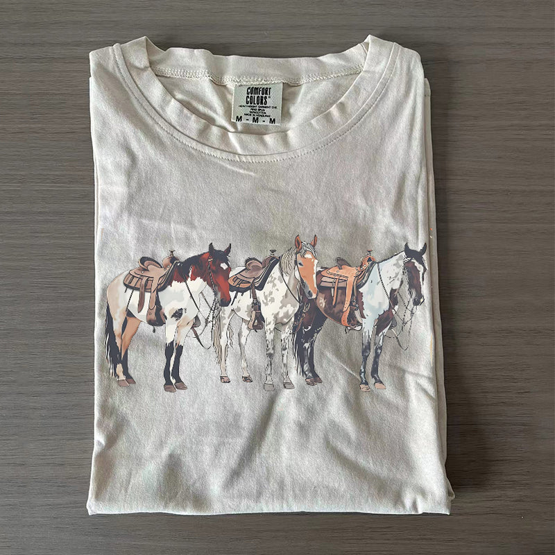 Western Horse Comfort Colors T-shirt