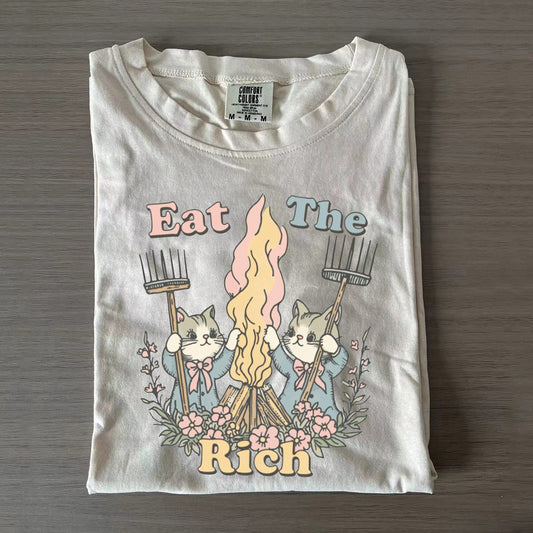 Eat The Rich Cats T-Shirt