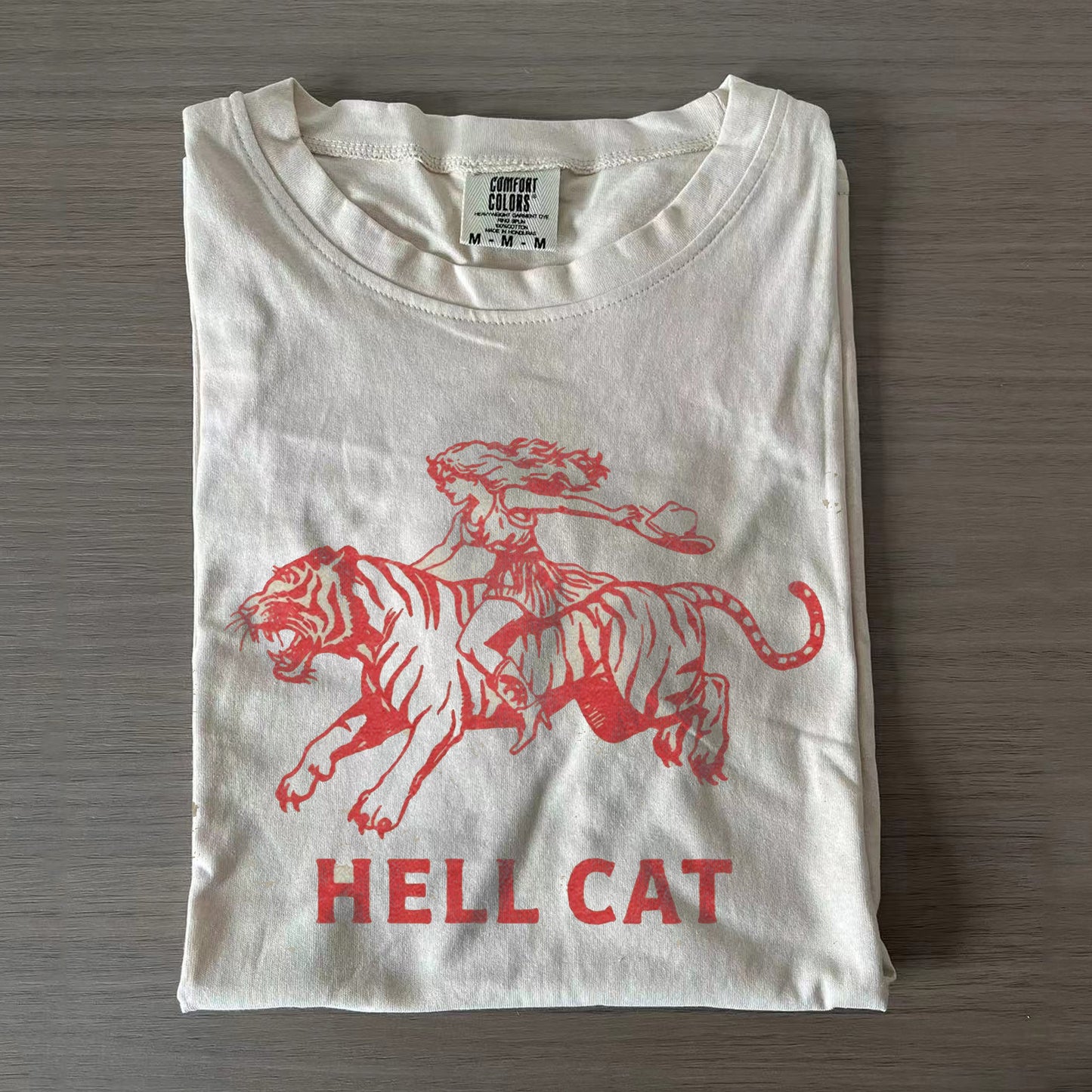 Vintage Cowgirl Hell Cat T-shirt